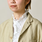 Linen Herringbone 908 Uma Jacket Detail