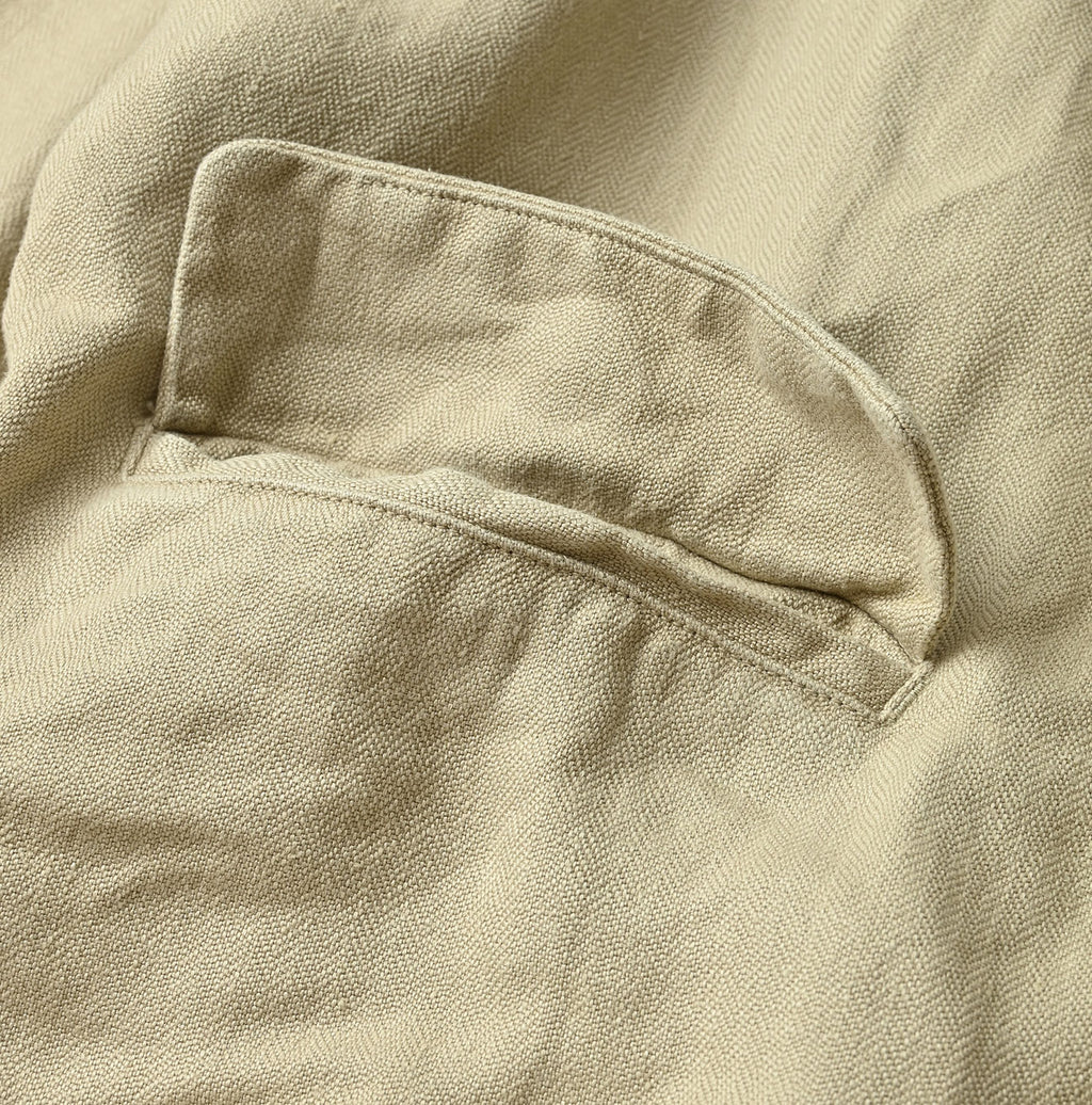 Linen Herringbone 908 Uma Jacket Detail