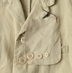 Linen Herringbone 908 Uma Jacket Detail
