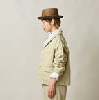 Linen Herringbone 908 Uma Jacket Female Model