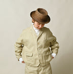 Linen Herringbone 908 Uma Jacket Female Model