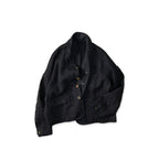 Indigo Linen Herringbone 908 Uma Jacket
