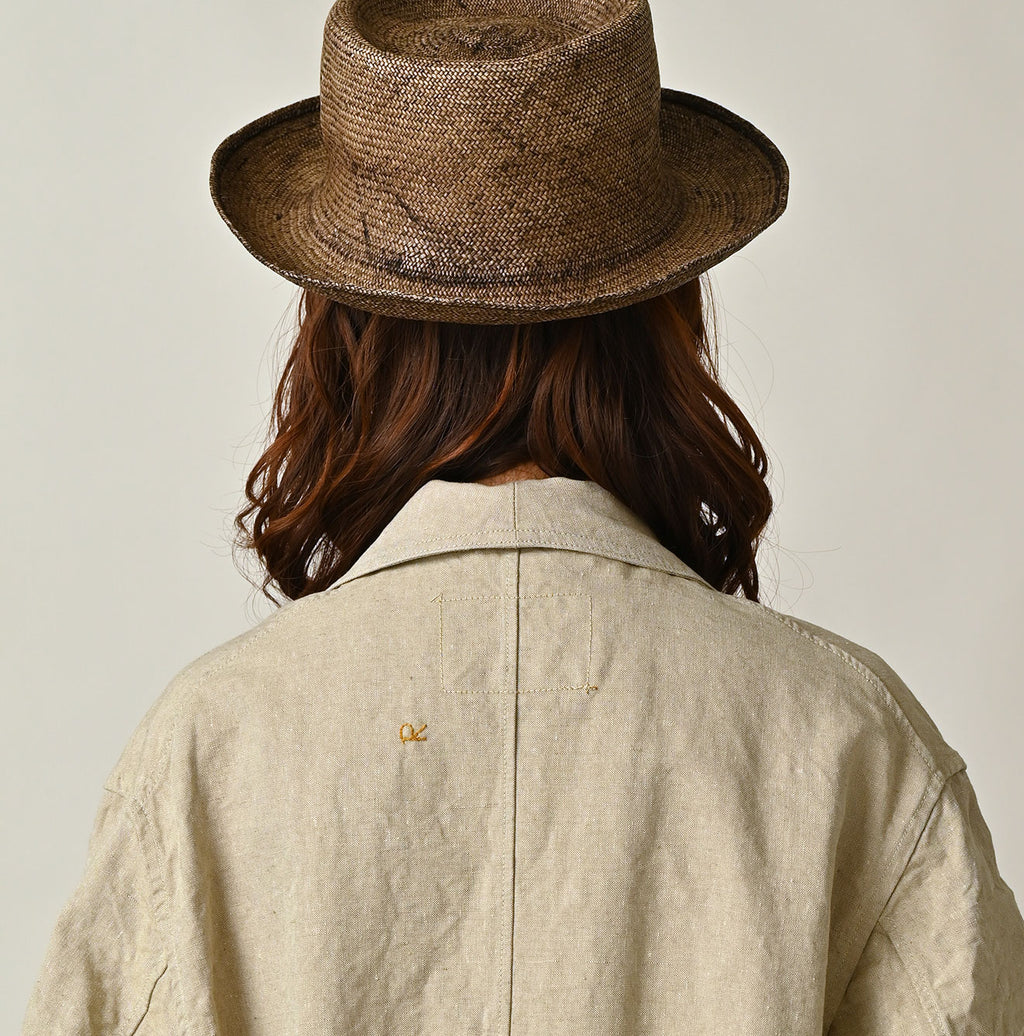 Linen Cloth 908 Work Coat Linen Detail
