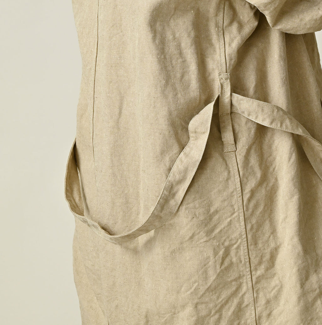Linen Cloth 908 Work Coat Linen Detail