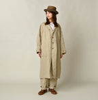 Linen Cloth 908 Work Coat Linen Female Model