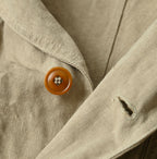 Linen Cloth 908 Work Coat Linen Detail