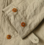 Linen Cloth 908 Work Coat Linen Detail