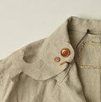 Linen Cloth 908 Work Coat Linen Detail