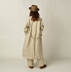 Linen Cloth 908 Work Coat Linen Female Model