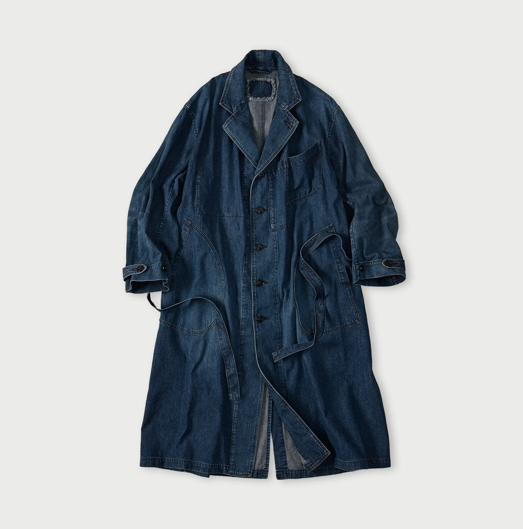 Indigo Mugihiko Denim 908 Work Coat Zyu