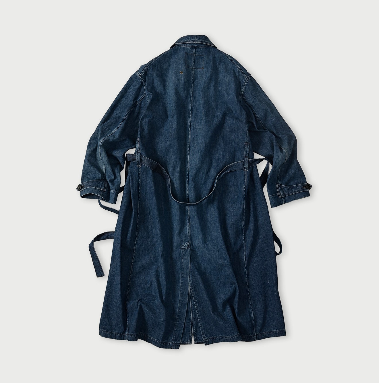 Indigo Mugihiko Denim 908 Work Coat Zyu Back