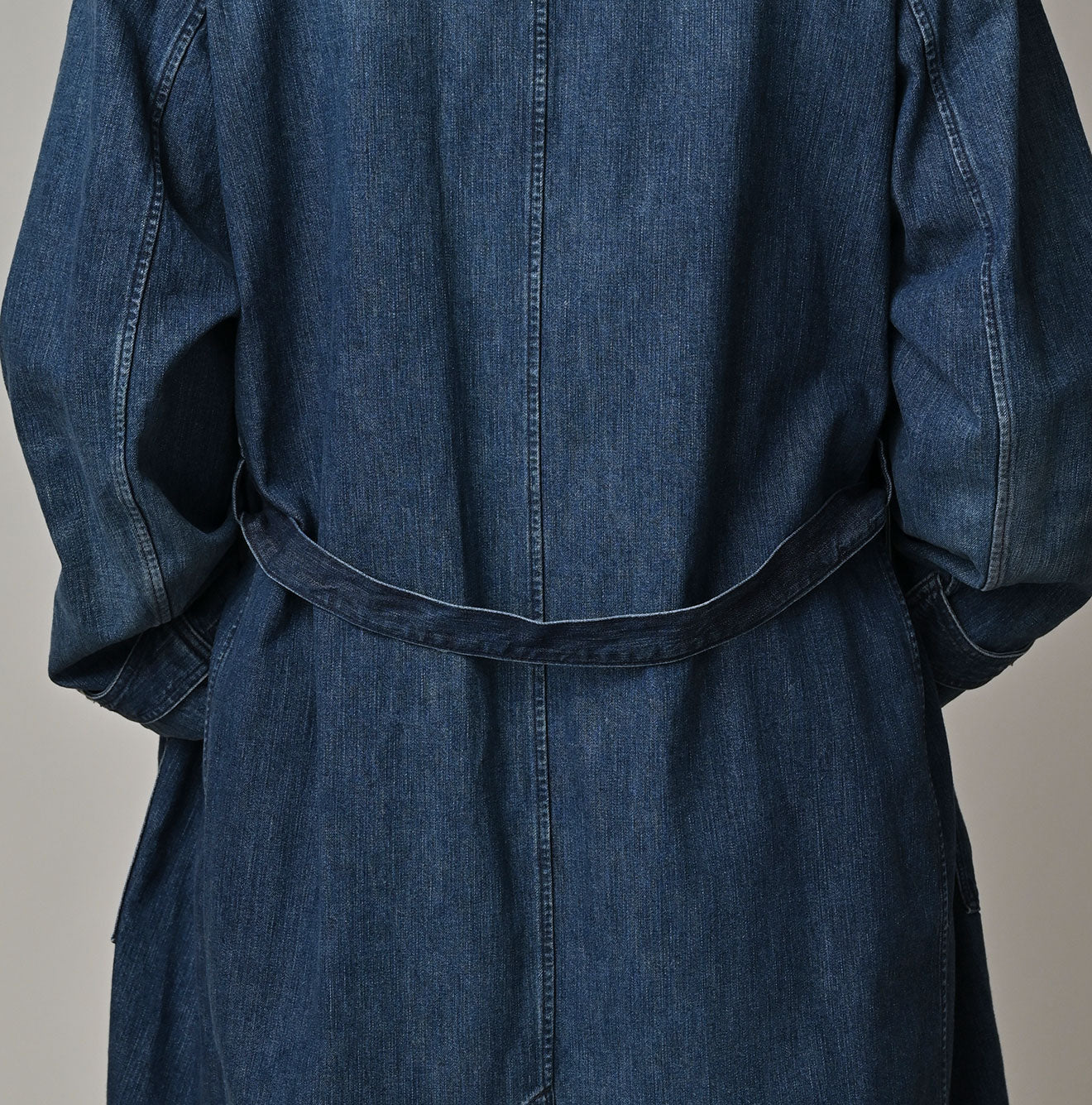 Indigo Mugihiko Denim 908 Work Coat Zyu Detail
