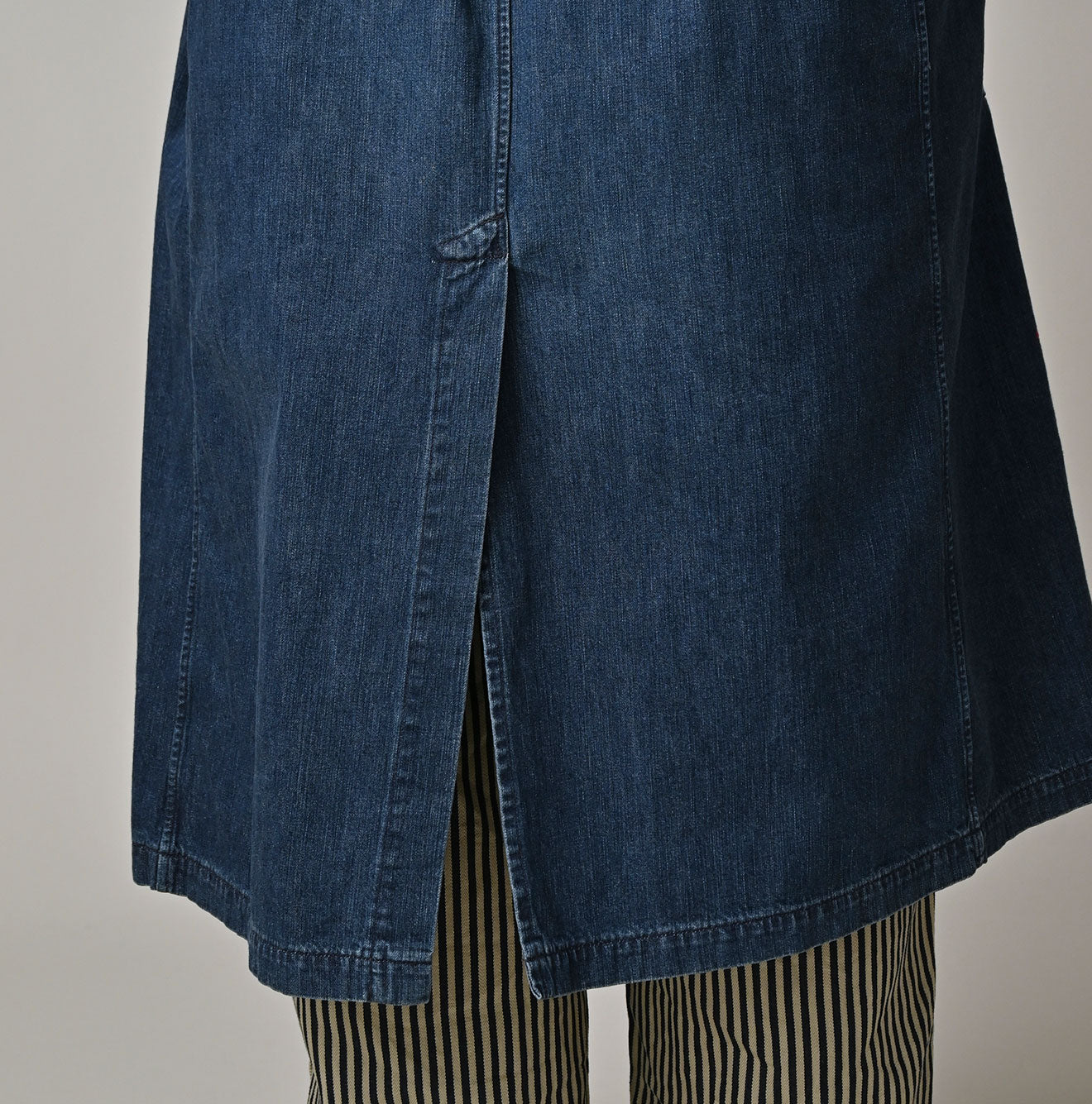 Indigo Mugihiko Denim 908 Work Coat Zyu Detail