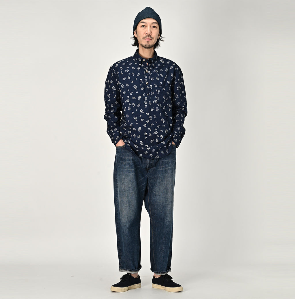 Indigo 504 OX Paisley 908 Loafer Button Down Pull Male Model