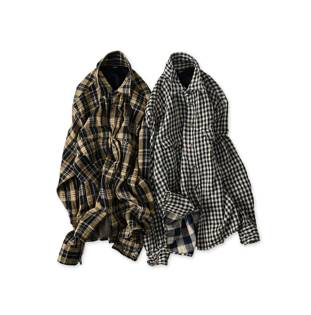 Indigo Double Woven 908 Ocean Eastern Shirt