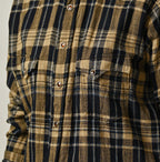 Indigo Double Woven 908 Ocean Eastern Shirt Detail