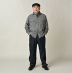 Indigo Double Woven 908 Ocean Eastern Shirt Male Model