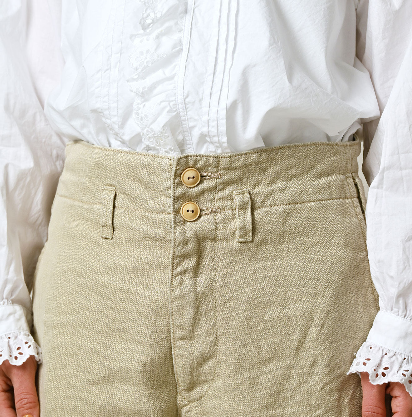 Linen Herringbone 908 Joppan Detail