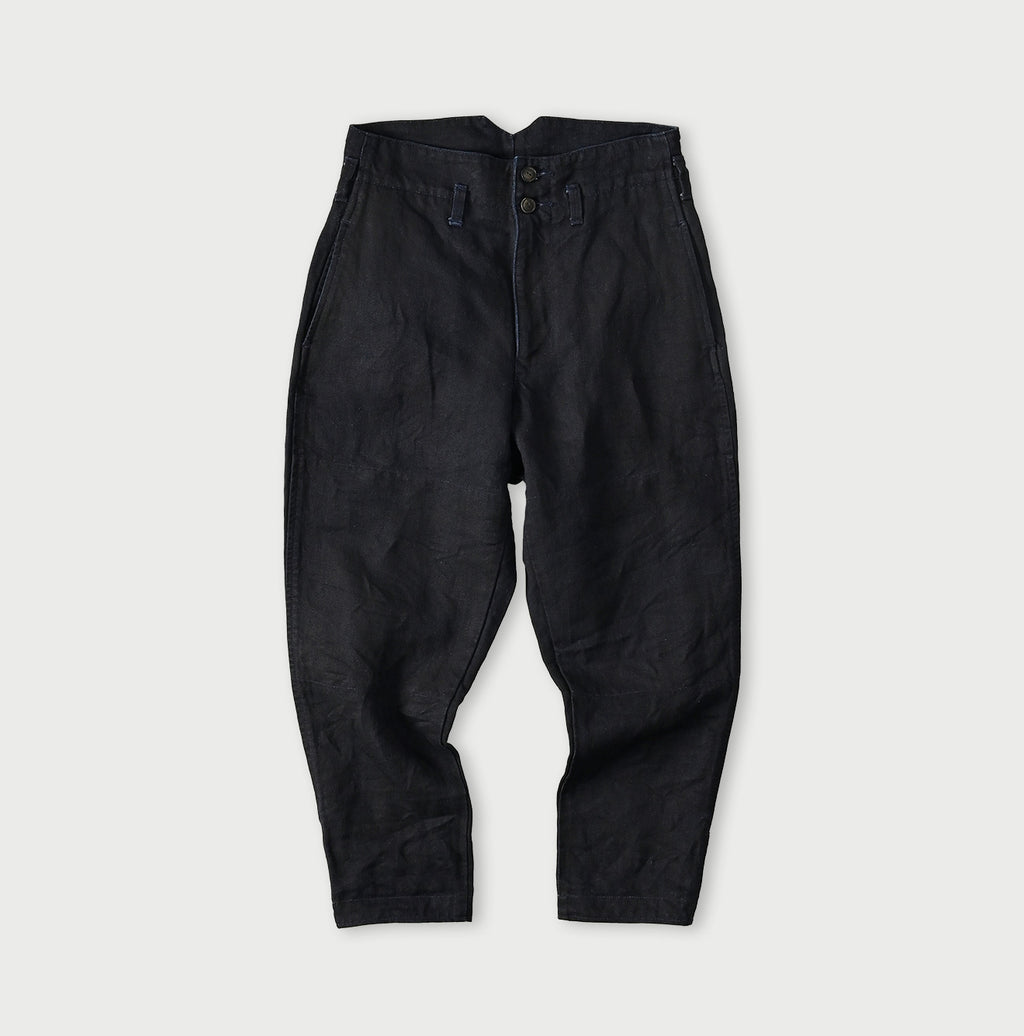 Indigo Linen Herringbone 908 Joppan