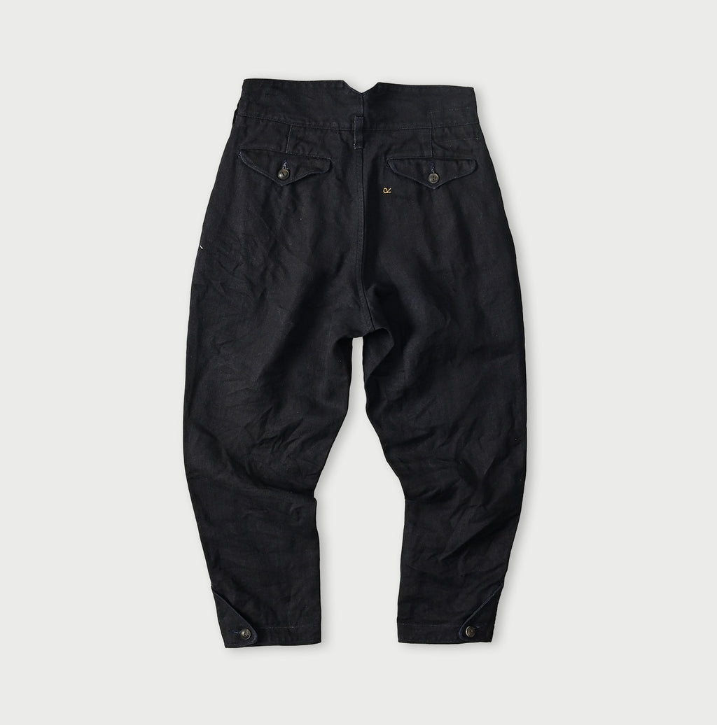 Indigo Linen Herringbone 908 Joppan Back