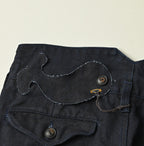 Indigo Linen Herringbone 908 Joppan Detail
