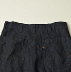 Indigo Linen Herringbone 908 Painter Pants Detail