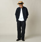 Indigo Linen Herringbone 908 Painter Pants Male Model