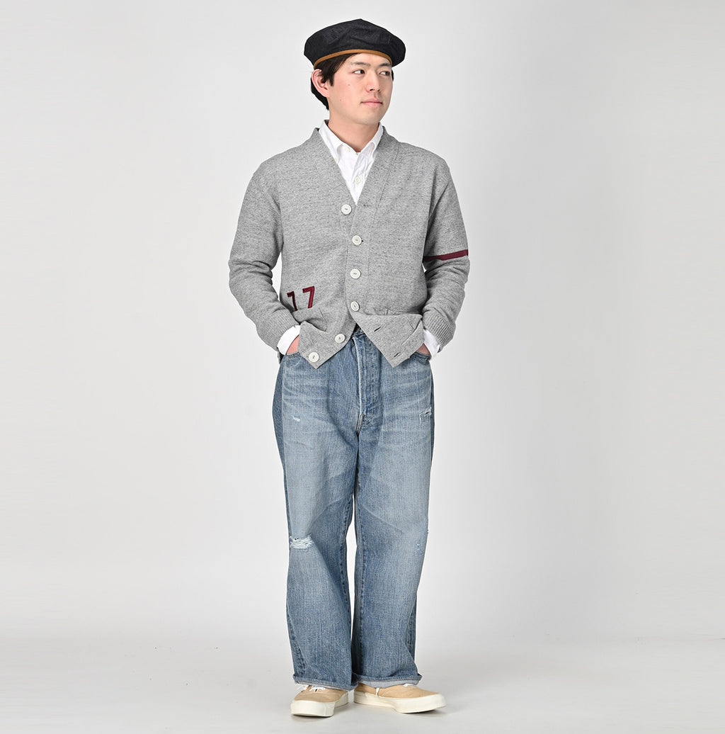 Top 77 Knitsew 908 Lettered Cardigan Male Model