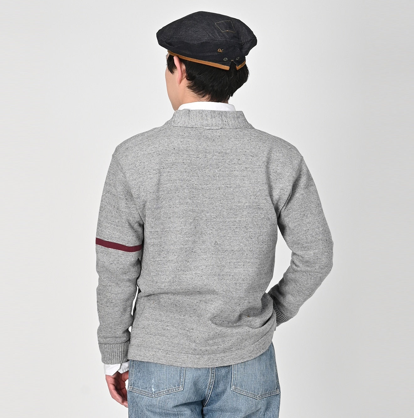 Top 77 Knitsew 908 Lettered Cardigan Male Model