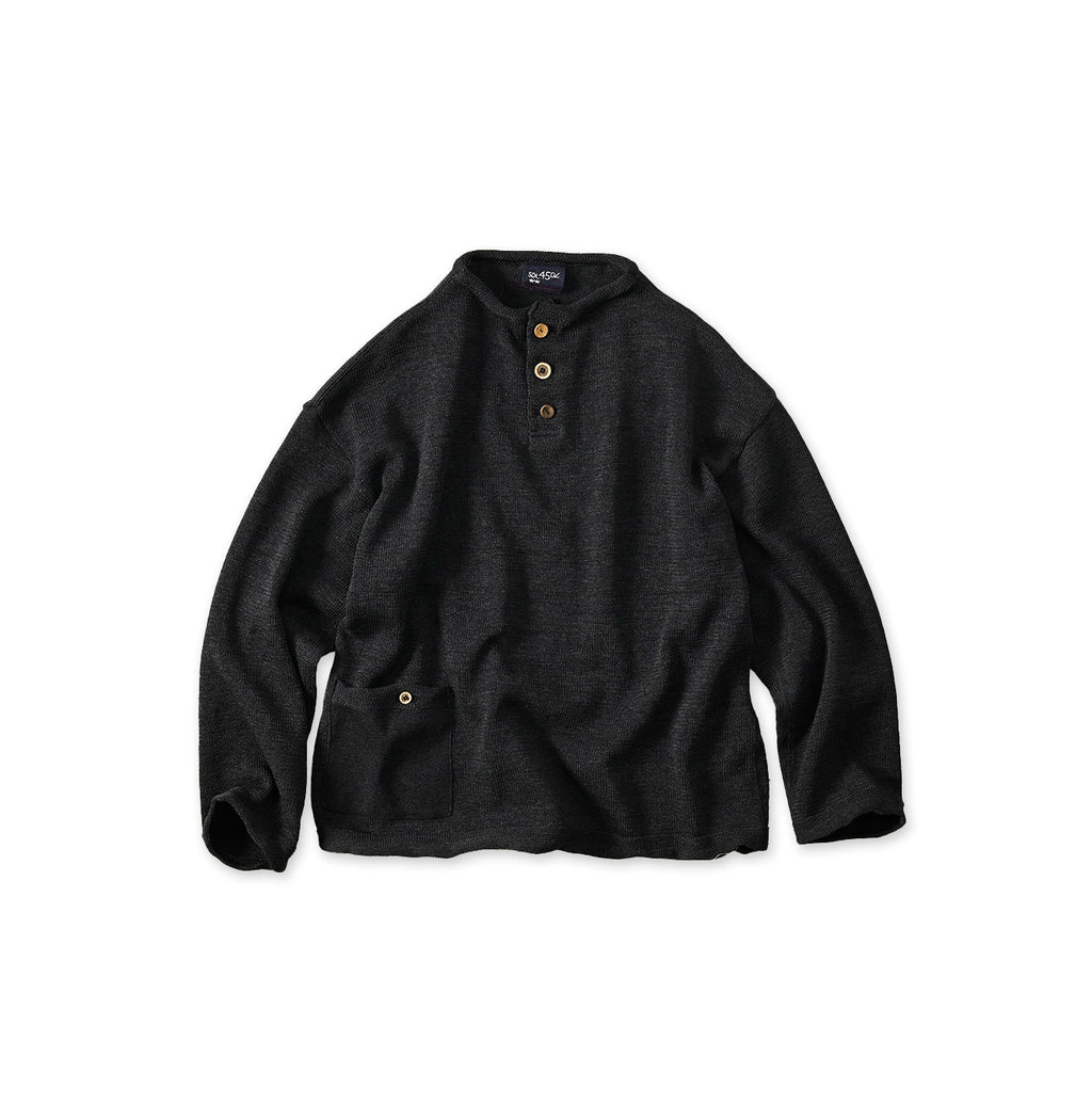 Gima Knitsew 908 Uma Pull Sumi Black Moku