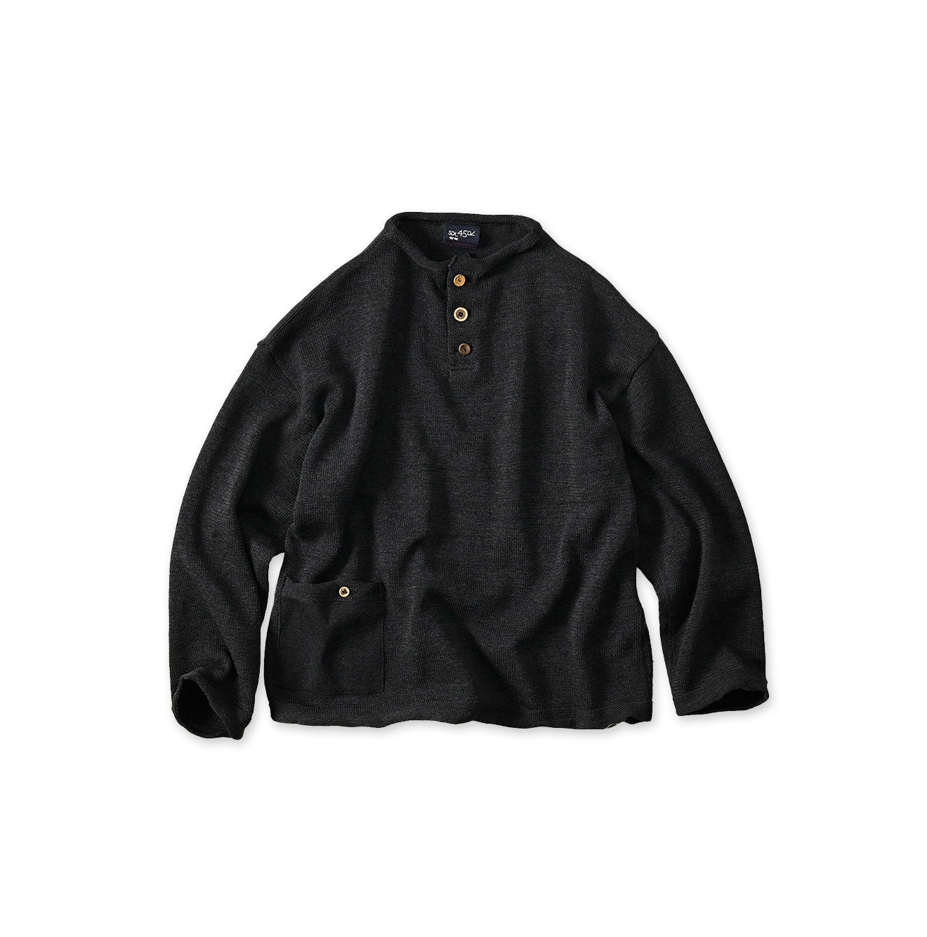 Gima Knitsew 908 Uma Pull Sumi Black Moku