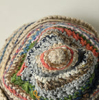 Linen Rug Knitted Cap Detail