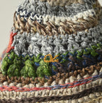 Linen Rug Knitted Cap Detail