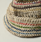 Linen Rug Knitted Cap Detail