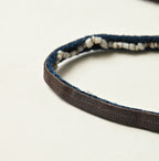 Antique Beads Leather Choker Detail