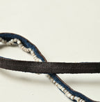 Antique Beads Leather Waist Tie Detail