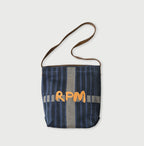 Indigo Linen Jacquard Bag