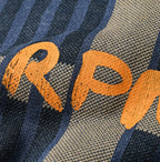 Indigo Linen Jacquard Bag Detail