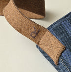 Indigo Linen Jacquard Bag Detail