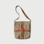 Linen Jacquard Bag Beige Stripes
