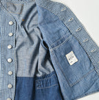 Rye Mugi Denim 908 Work Vest Distressed Detail