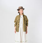 Thin Back Satin 908 Fatigue Jacket Female Model
