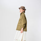Thin Back Satin 908 Fatigue Jacket Female Model