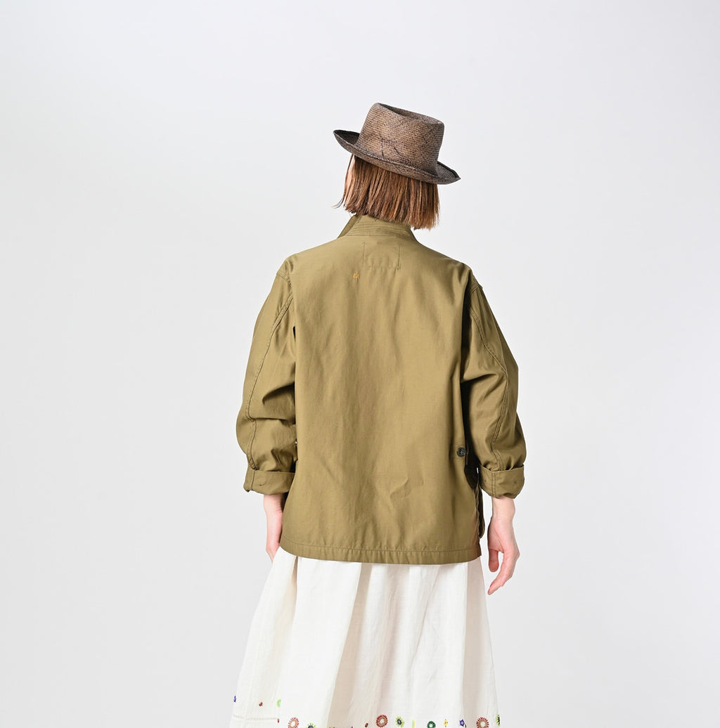 Thin Back Satin 908 Fatigue Jacket Female Model