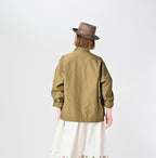 Thin Back Satin 908 Fatigue Jacket Female Model