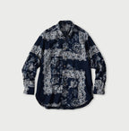 Indigo Indian Khadi Bandana Paisley Sarasa Print 908 Loafer Shirt