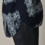 Indigo Indian Khadi Bandana Paisley Sarasa Print 908 Loafer Shirt Detail