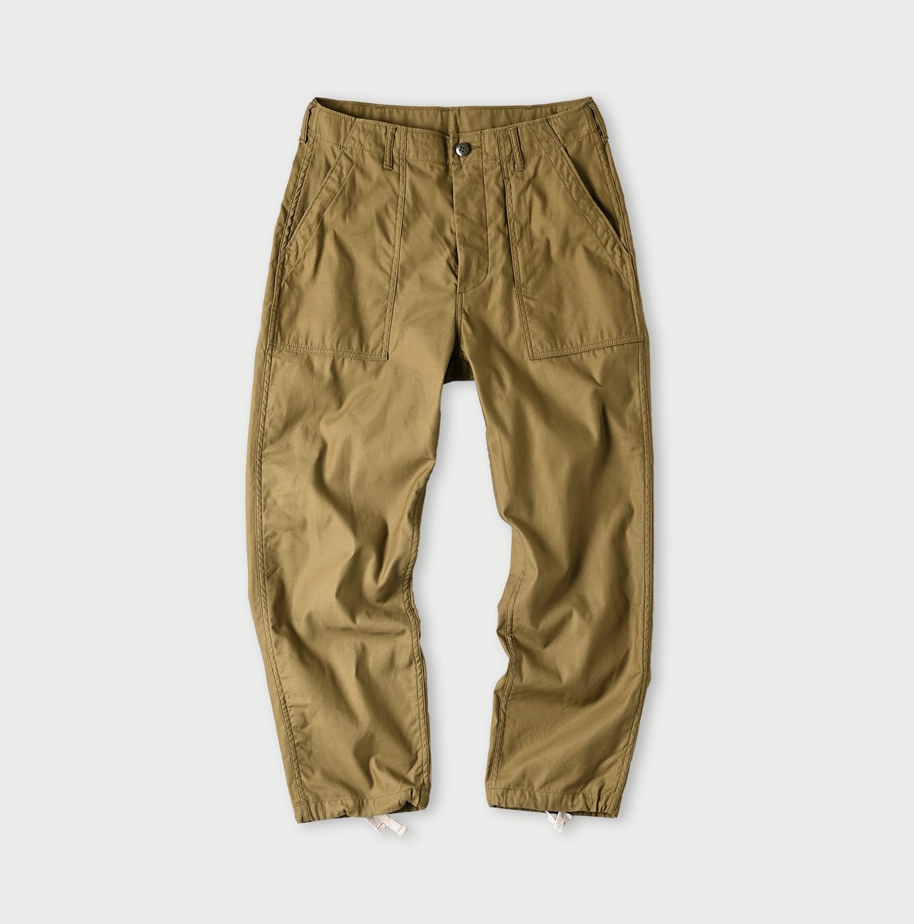 Thin Back Satin 908 Baker Pants Khaki
