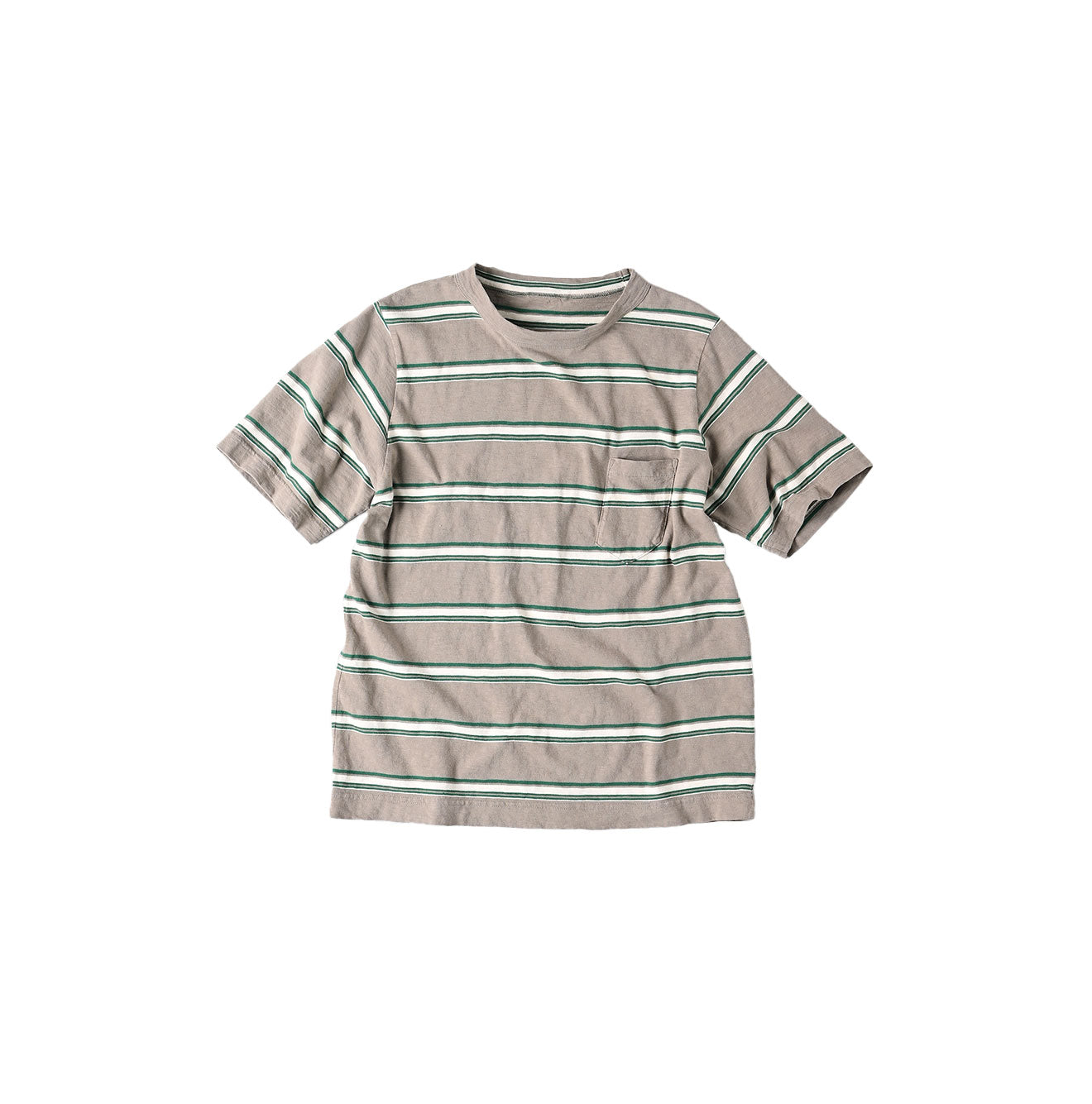 Border Tenjiku 908 45 Star T-shirt Greige Border