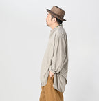 Supima Tenjiku 908 Grandpa Pull Shirt Male Model